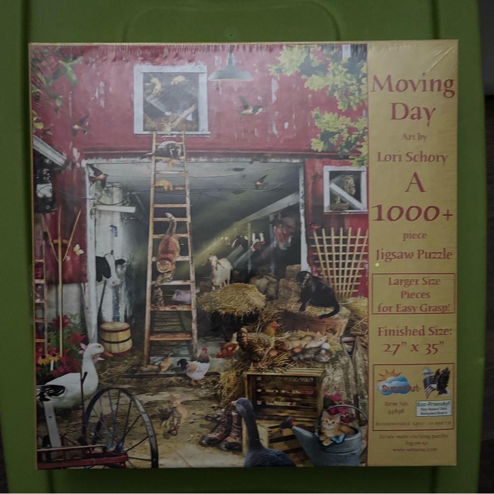 SunsOut 1000 Piece Jigsaw Puzzle Moving Day By Lori Schory